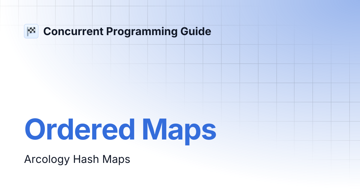 Ordered Maps | Concurrent Programming Guide