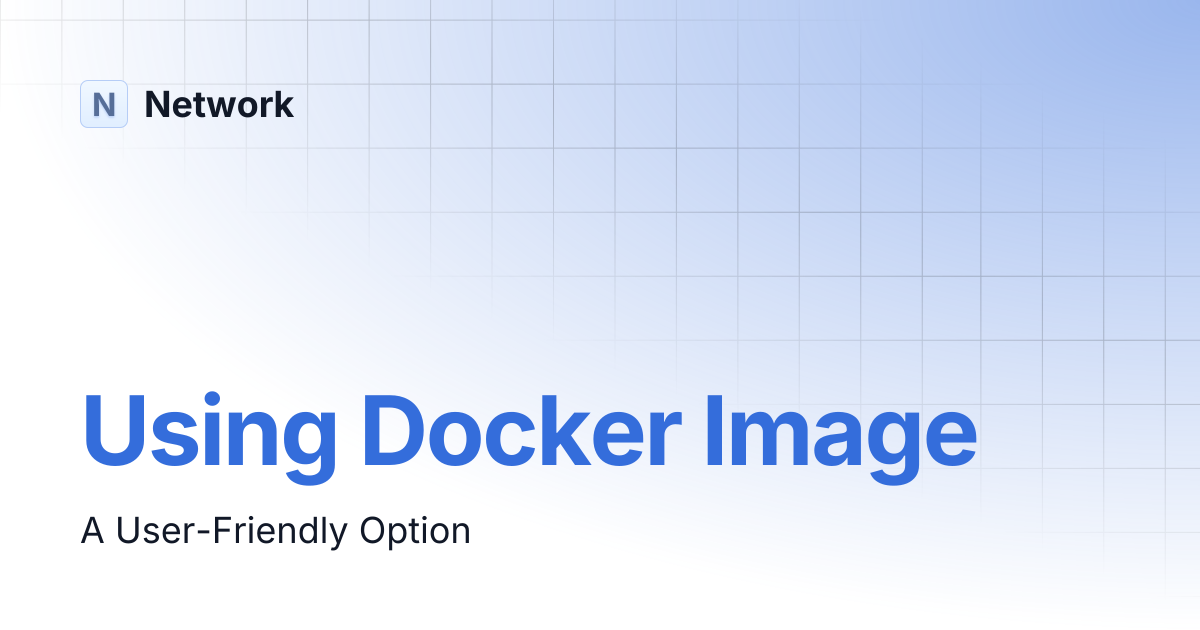 Using Docker Image | Network